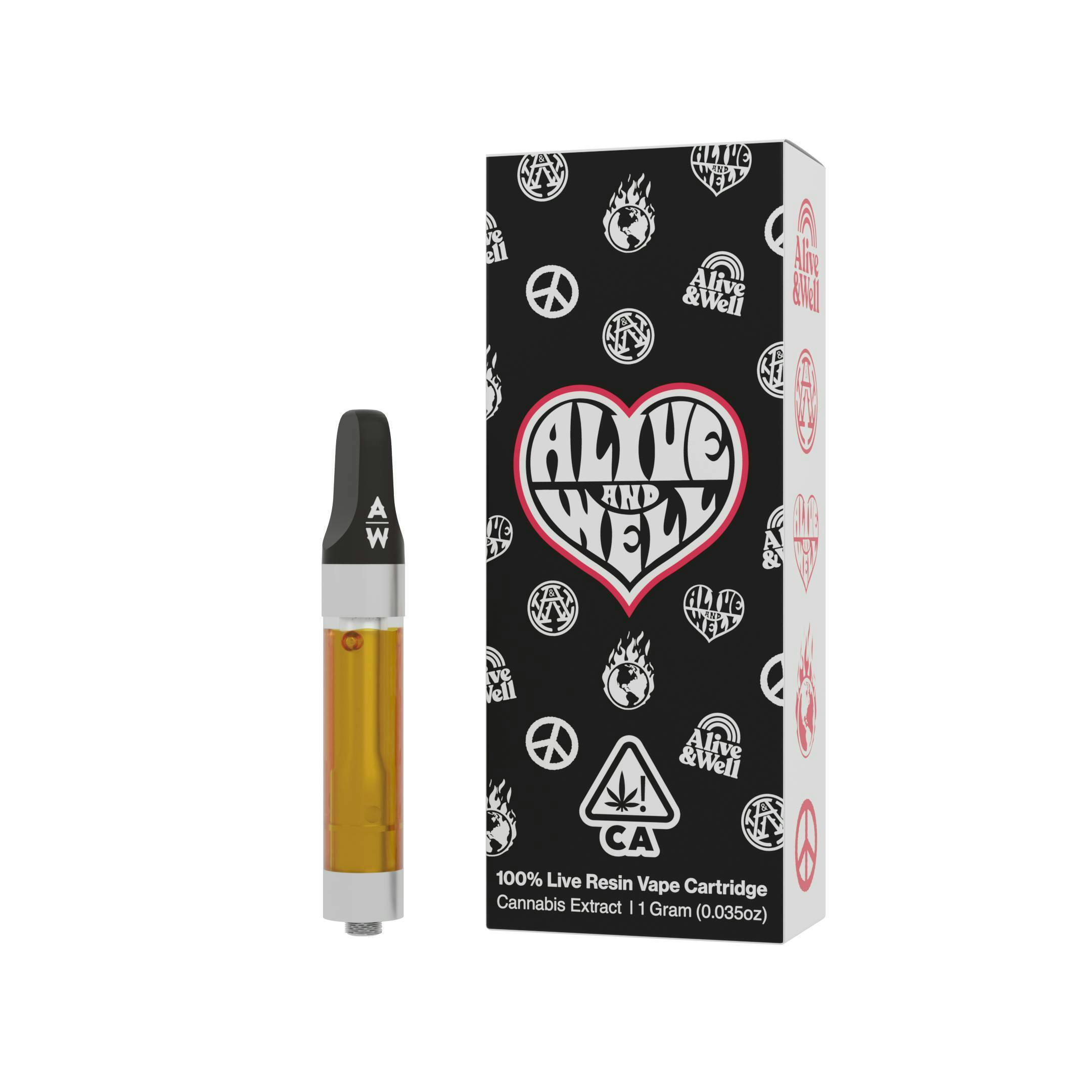 Alive & Well - Chem Dawg - 100% Live Resin Vape Cartridge - 1g - 1