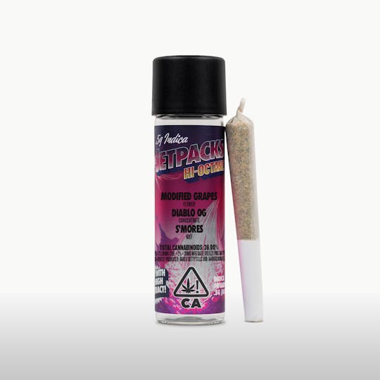 CRU Cannabis - Modified Grapes, Diablo OG, S'mores (0.5G Infused Pre-Roll) - 1