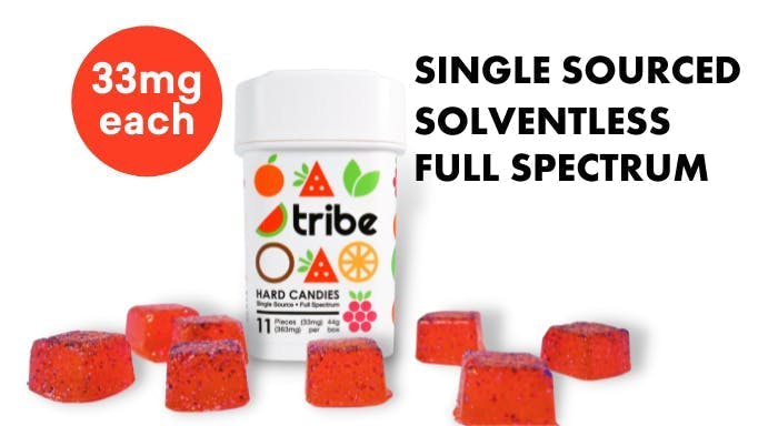 Tribe - Tribe | Sativa | Strawberry Edibles | 363mg | 11ct | 33mg/ea - 1