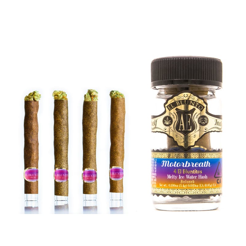 El Blunto by Albert Einstone's - El Bluntito 4-Pack - Motorbreath - Hash Infused - 4 x .85G [Mini Blunt] - 1