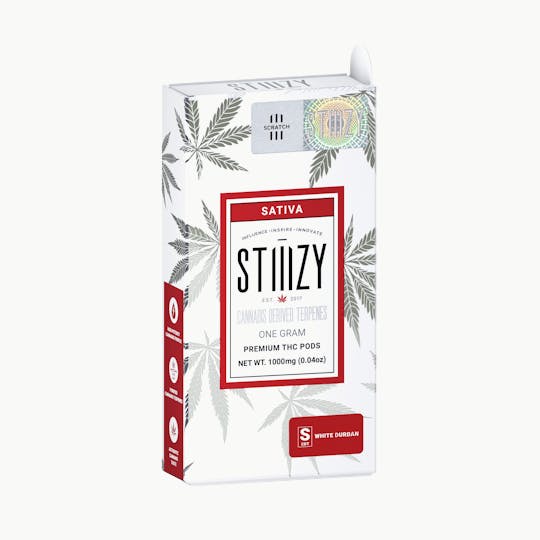 STIIIZY - Vape Cartridge - WHITE DURBAN 1G CDT Pod - STIIIZY - 1