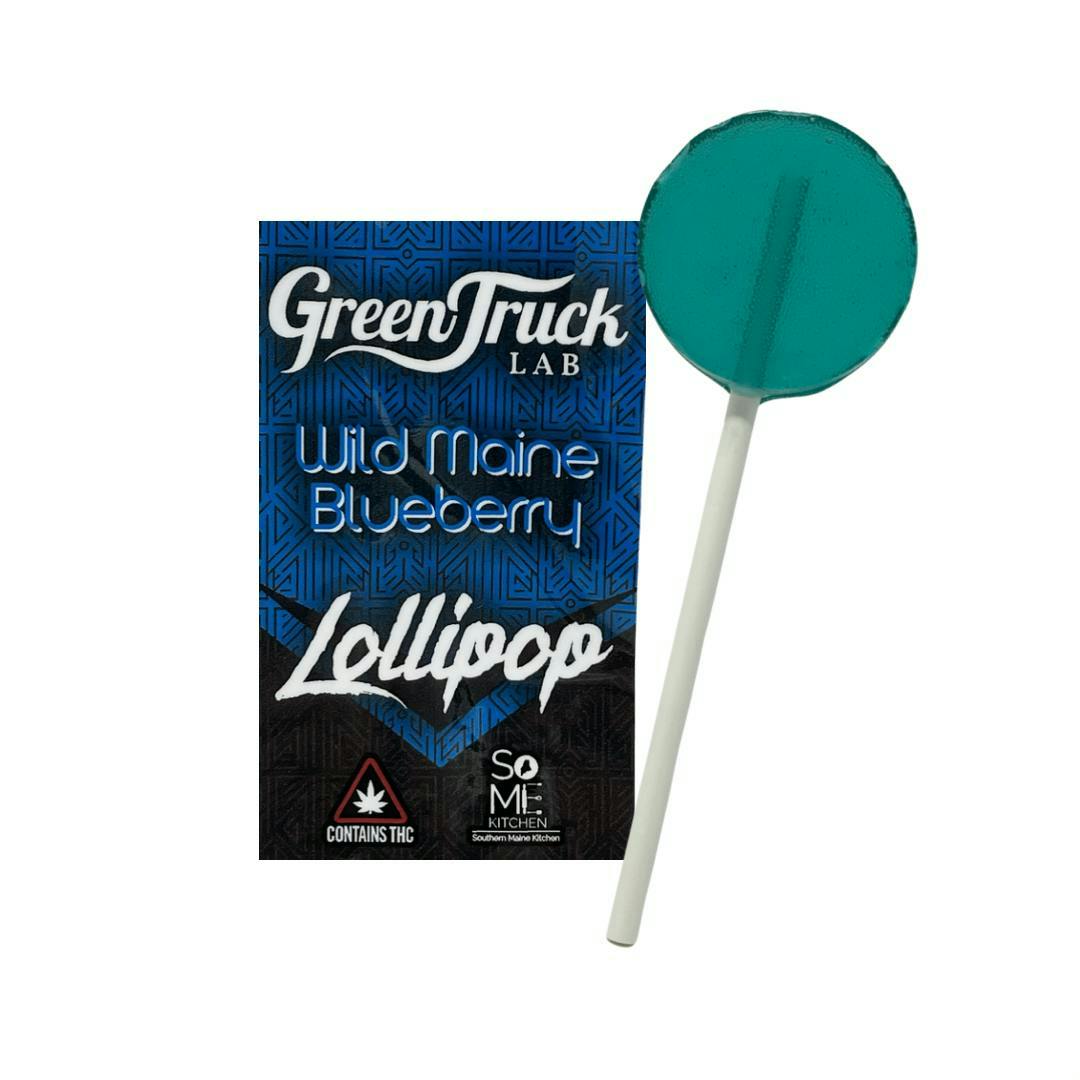 Green Truck - Premium Cannabis Lollipop - *Sugar Free* Wild Maine Blueberry (25 MG) - 1