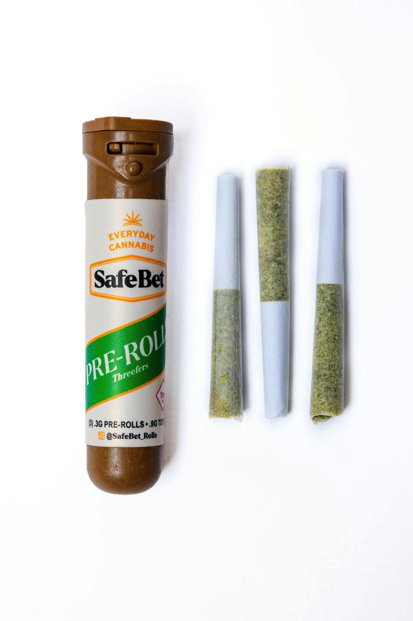 Safe Bet - Safe Bet | Mandarin Cookies Threefer | Minis | 0.3g each | 3pk - 1