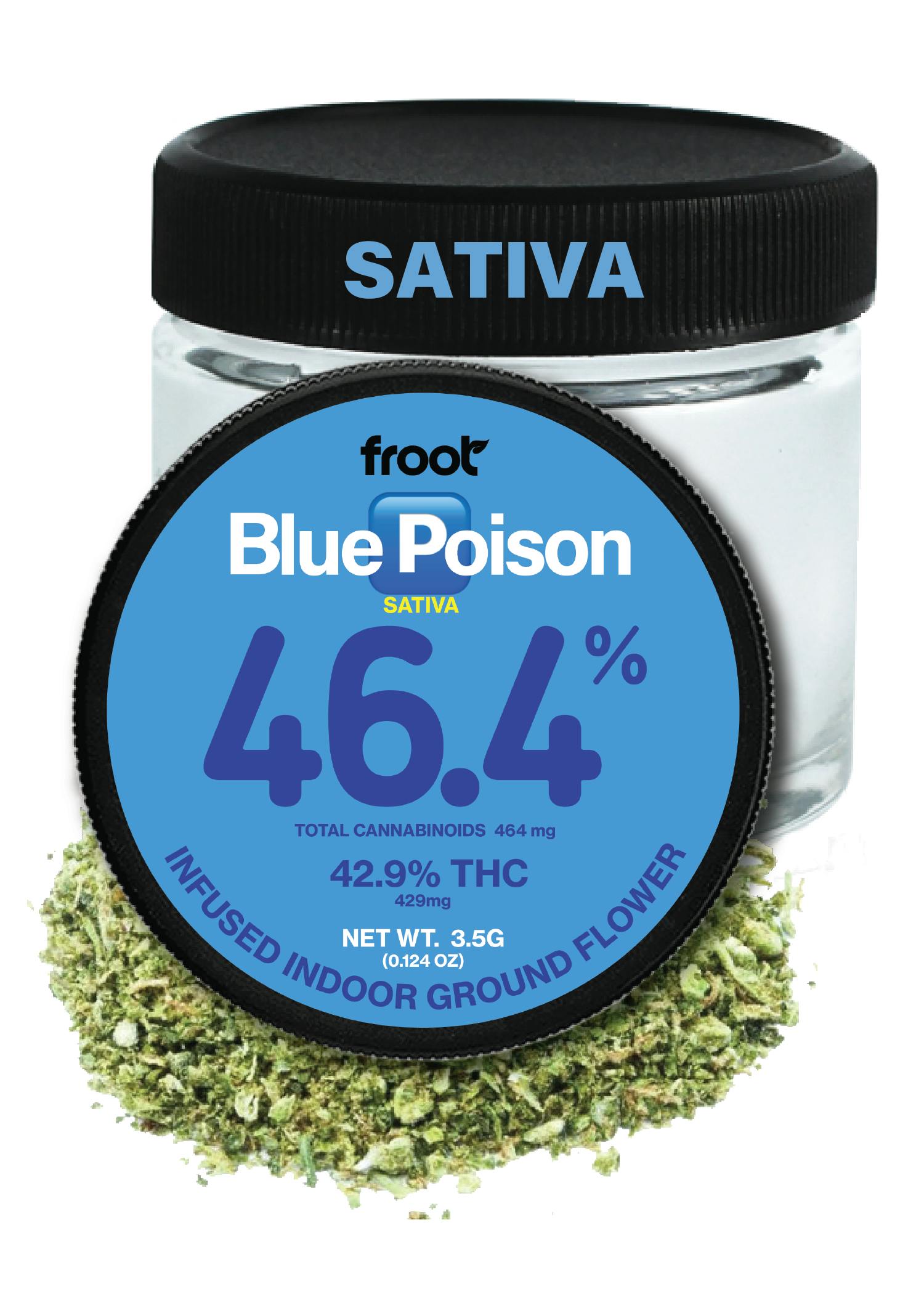 Froot - Froot | Blue Poison | Infused Indoor Ground Flower | 3.5g - 1