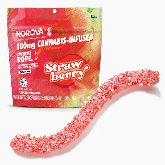 Korova - Korova | Strawberry Twerpz Rope | Edibles | 100mg | 10pk - 1