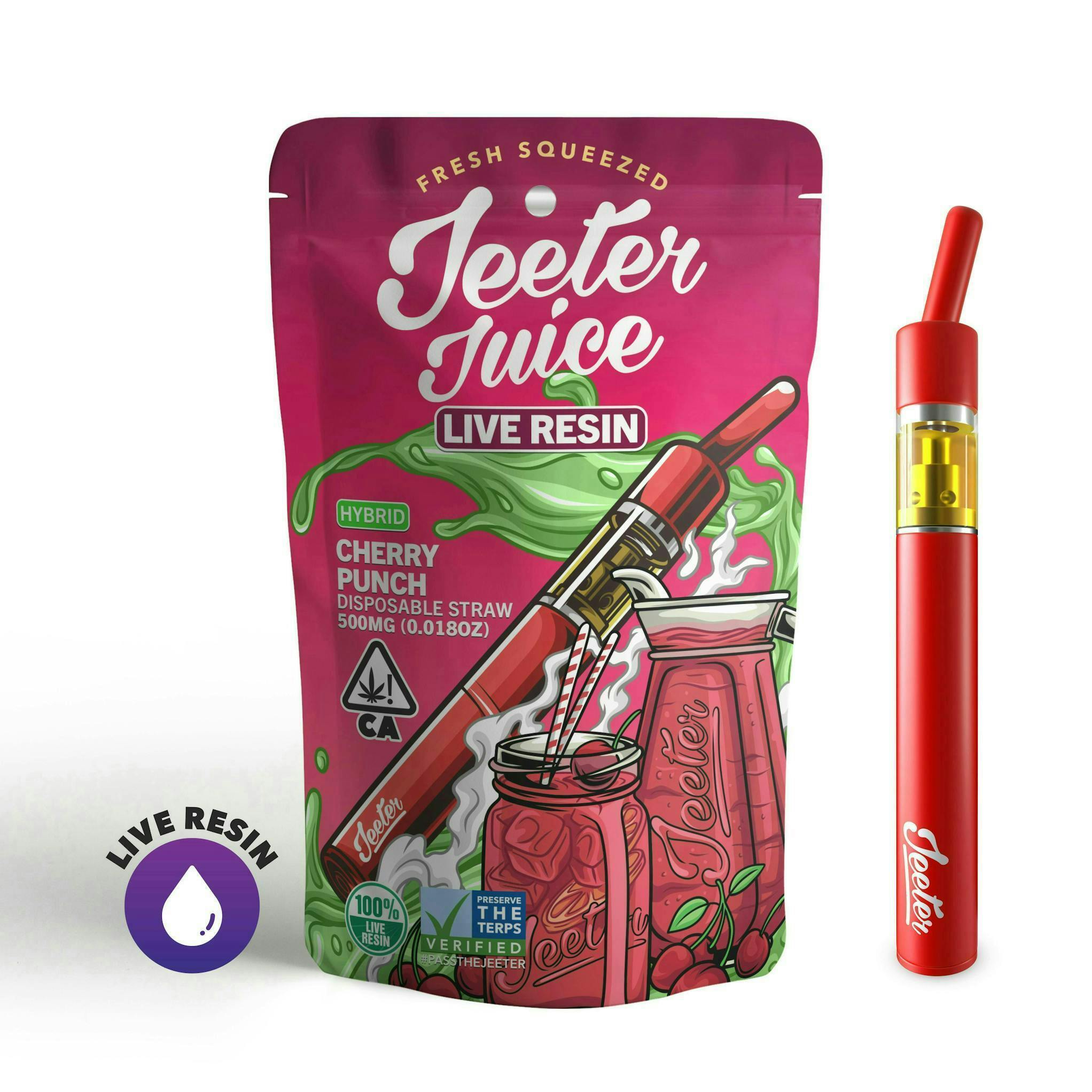Jeeter - Jeeter | Cherry Punch | Live Resin Straw Disposable | 0.5g - 1