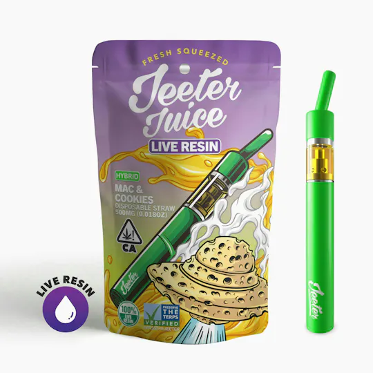 Jeeter - Jeeter | Mac N Cookies | Live Resin Straw Disposable | 0.5g - 1