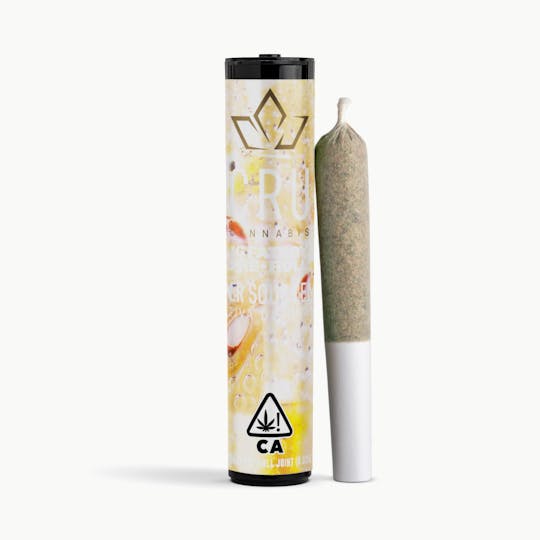 CRU Cannabis - Super Sour Lemon (1G Fatboy Pre-Roll) - 1