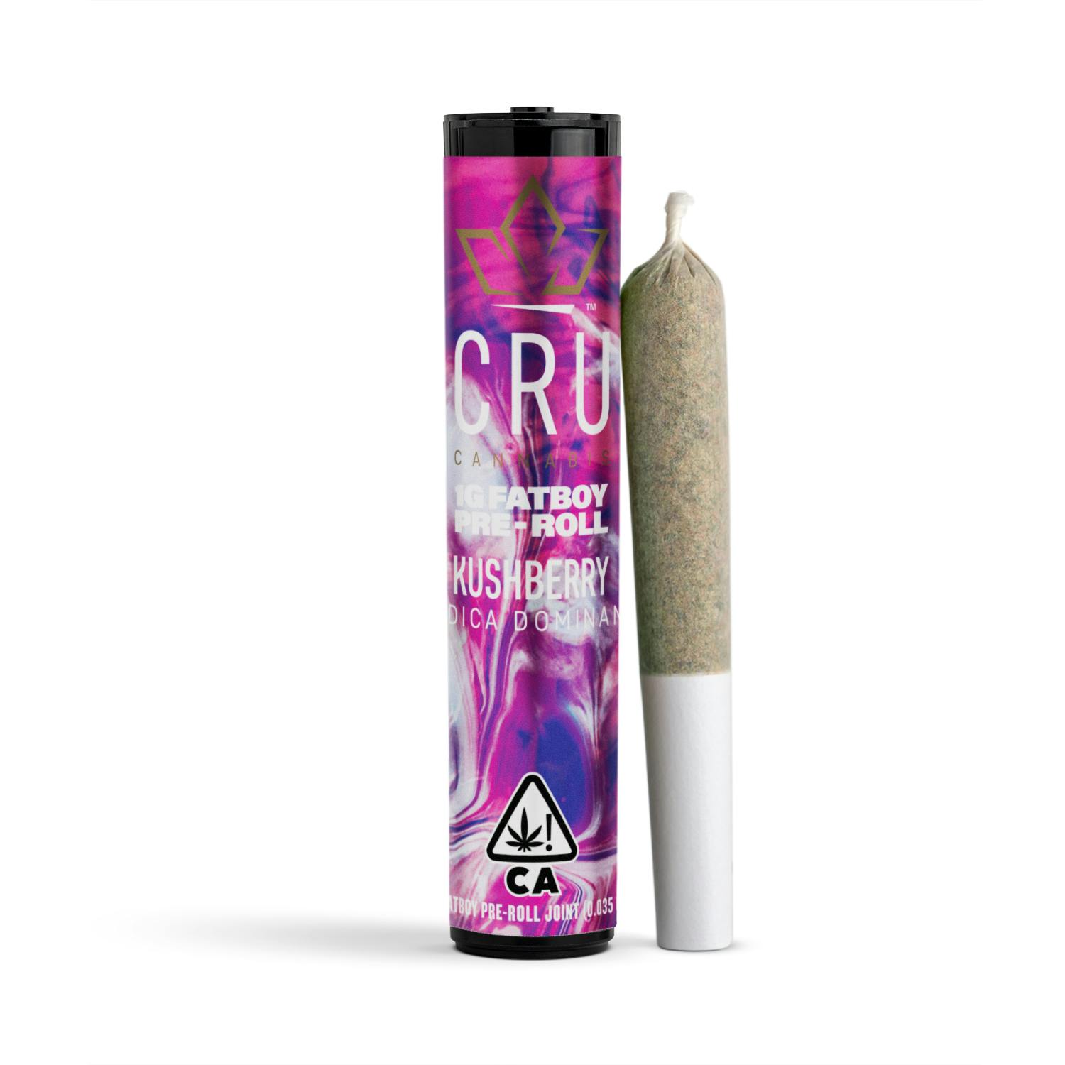 CRU Cannabis - Kushberry (1G Fatboy Pre-Roll) - 1