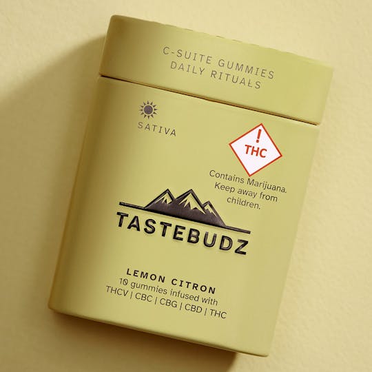 TasteBudz - Lemon Citron Daily Rituals Rosin Gummies | THCV | CBC | CBG | CBD | THC | - 1