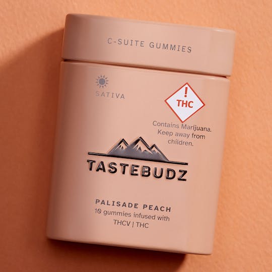 TasteBudz - Palisade Peach Rosin Gummies | THCV | THC | 100mg - 1
