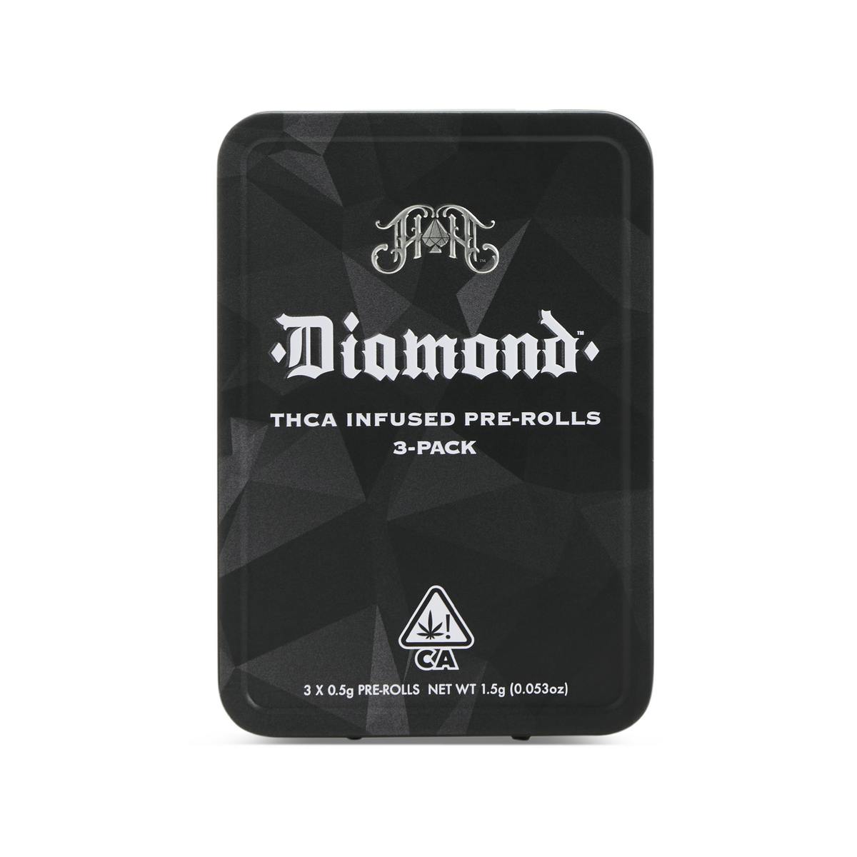 Heavy Hitters - Apples & Bananas | Hybrid - Diamond THCA-Infused Pre-Rolls - 1.5GThree-Pack - 1