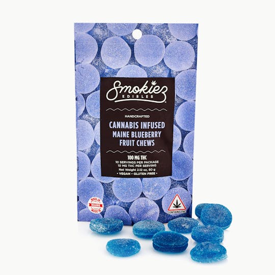 Smokiez Edibles - Maine Blueberry Fruit Chews - 100mg THC - ME - 1