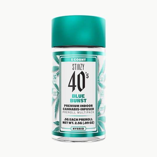 STIIIZY - - BLUE BURST - .5G 40's Infused Preroll 5 Pack - 1