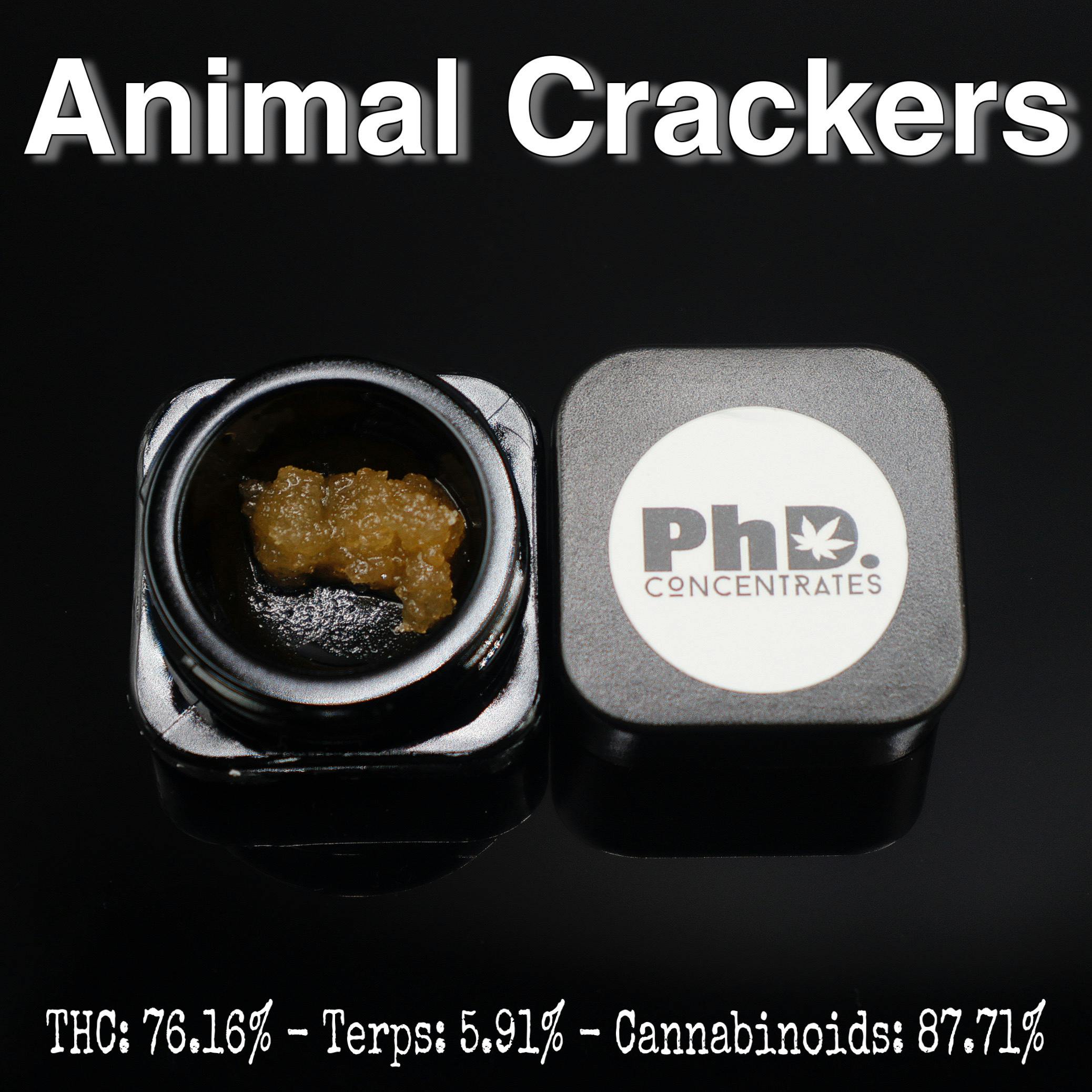 Pharmicated - PhD Concentrate 1 gram - Animal Crackers Sugar - 76.16% THC - 1
