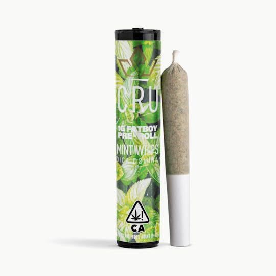 CRU Cannabis - Mint Whips (1G Fatboy Pre-Roll) - 1