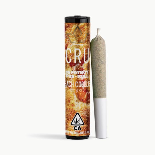 CRU Cannabis - Peach Cobbler (1G Fatboy Pre-Roll) - 1