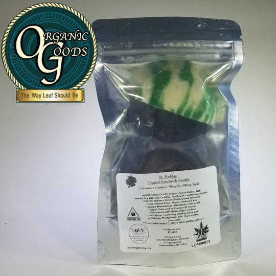 Organic Goods - St. Paddys Dipped Sandwich Cookies - 1