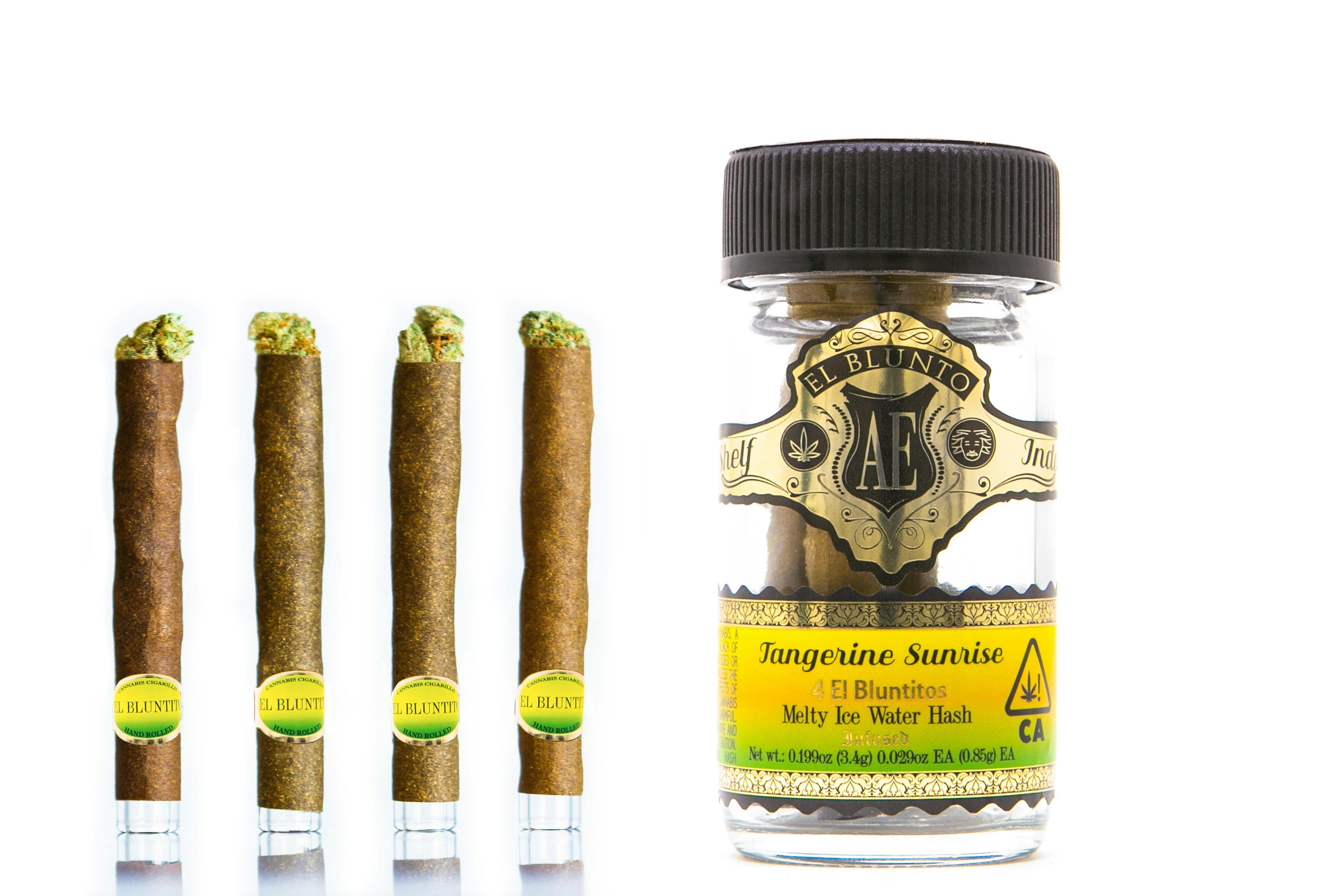 El Blunto by Albert Einstone's - El Bluntito 4-Pack Hash Infused Tangerine Sunrise - 4 x .85G [Mini Blunt] - 1
