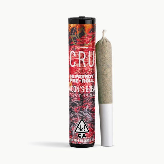 CRU Cannabis - Dragon's Breath (1G Fatboy Pre-Roll) - 1