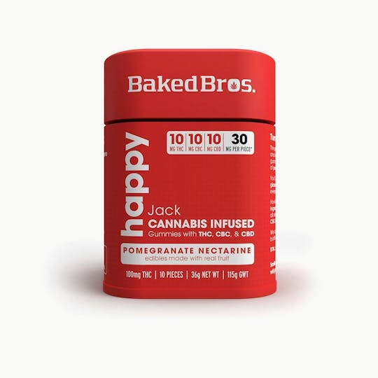 Baked Bros - Baked Bros Happy | Jack Herer Gummie | 100mgTHC / 100mgCBC - 1