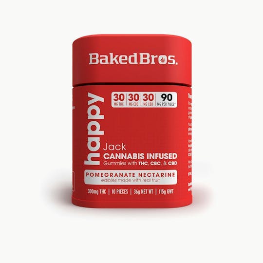 Baked Bros - Baked Bros Happy | Jack Herer Gummie | 300mgTHC / 300mgCBC - 1