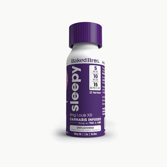 Baked Bros - Baked Bros Sleepy | King Louis XIII Syrup | 100mgTHC / 200mgCBD - 1