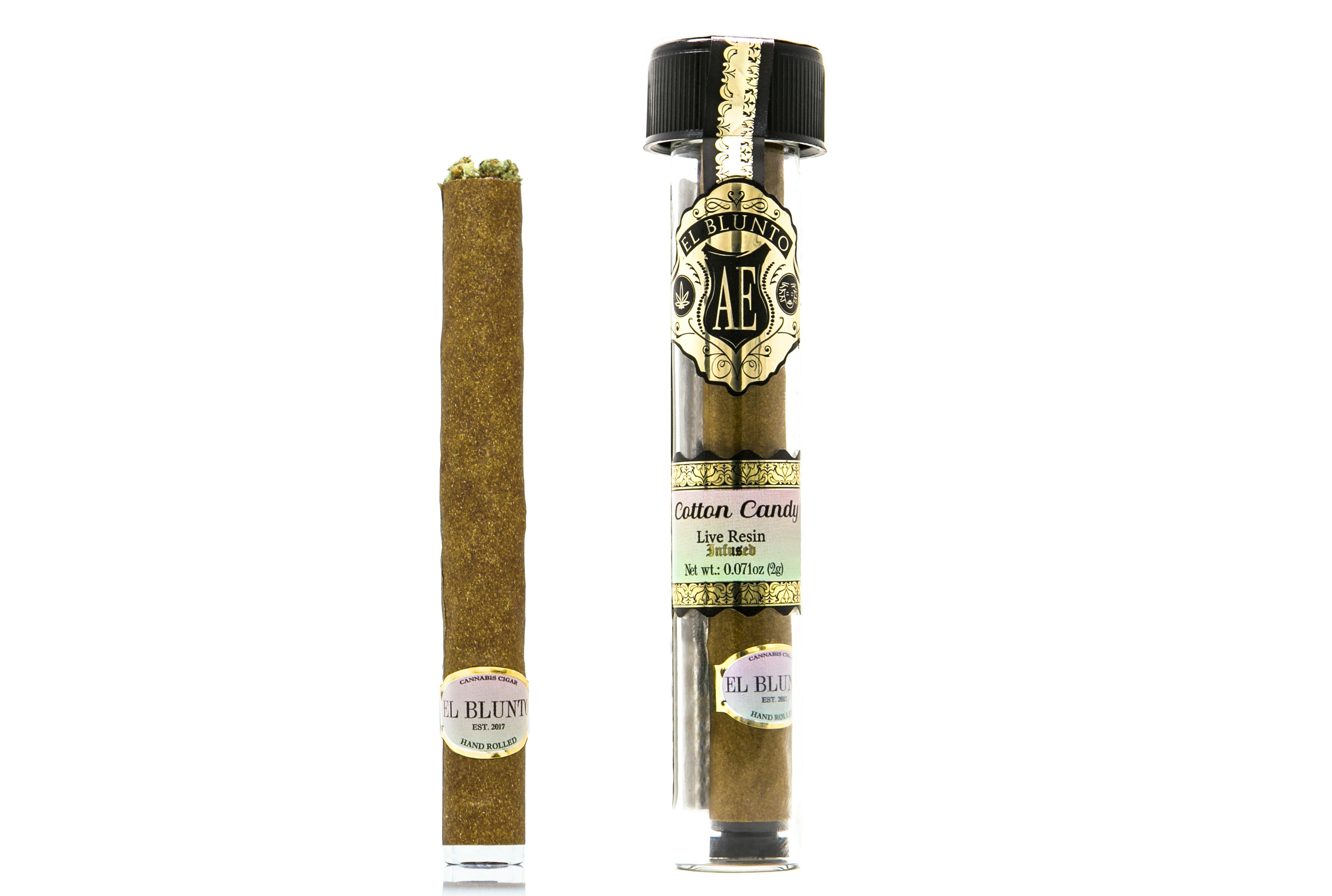 El Blunto by Albert Einstone's - El Blunto - Live Resin Infused - Cotton Candy [Blunt] - 1