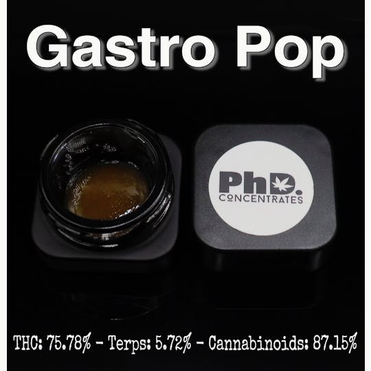 Pharmicated - PhD Concentrate 1 gram - Gastro Pop Badder - 75.78% THC - 1