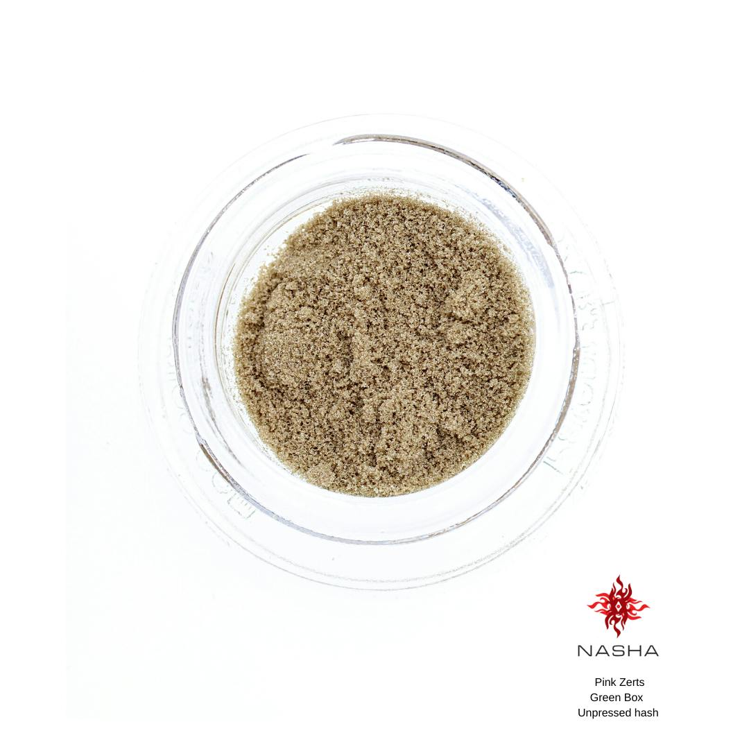 NASHA - Pink Zertz Green Unpressed Hash - 1