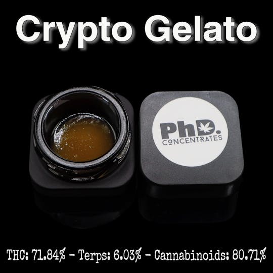 Pharmicated - PhD Concentrate 1 gram - Crypto Gelato Badder - 71.84 - 1