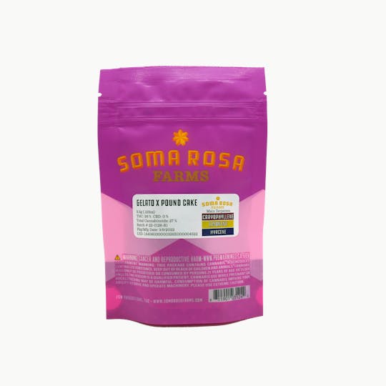 Soma Rosa Farms - Gelato x Pound Cake 1/8th - 1