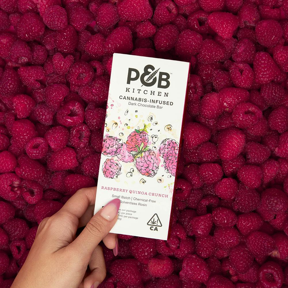 Papa & Barkley - Raspberry Quinoa Crunch Chocolate Bar - 1