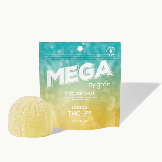 Grön Edibles - Grön THC Tropical Twist Mega Pearl - Indica - 1