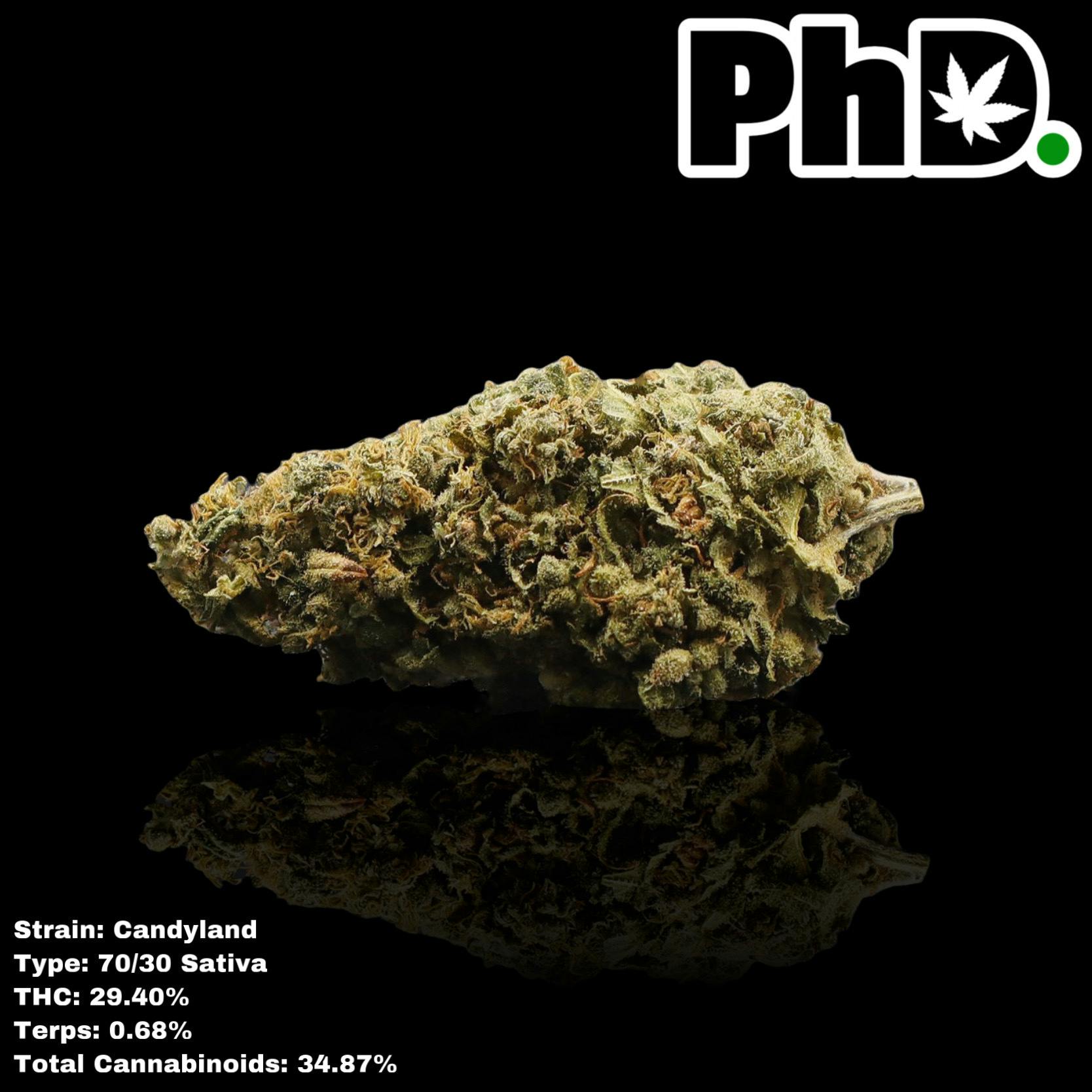 Pharmicated - PhD Indoor Flower - Candyland - 29.40% THC - 1