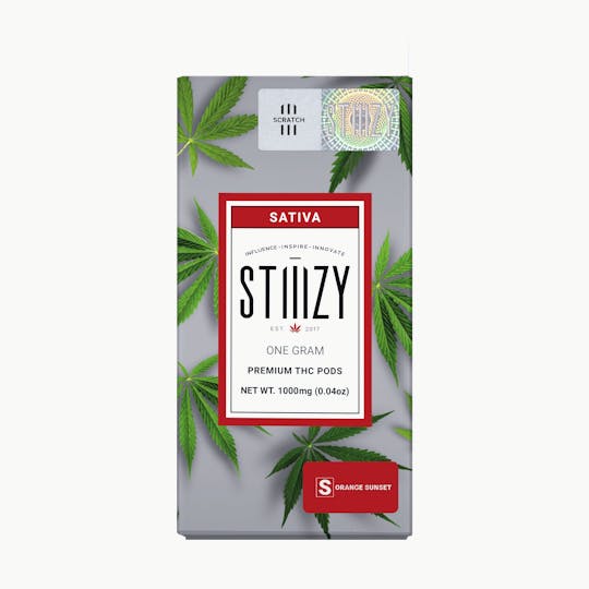 STIIIZY - Vape Cartridge - ORANGE SUNSET 1G Original THC Pod - STIIIZY - 1