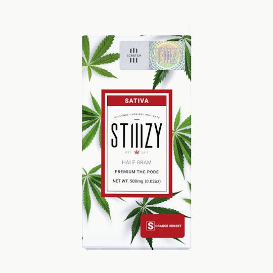 STIIIZY - Vape Cartridge - ORANGE SUNSET .5G Original THC Pod - STIIIZY - 1