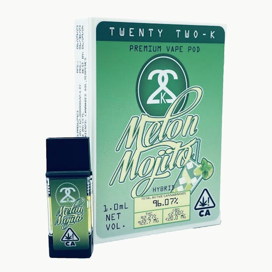 Twenty Two K / 22k - 22K - Melon Mojito 1.0ml POD - 1