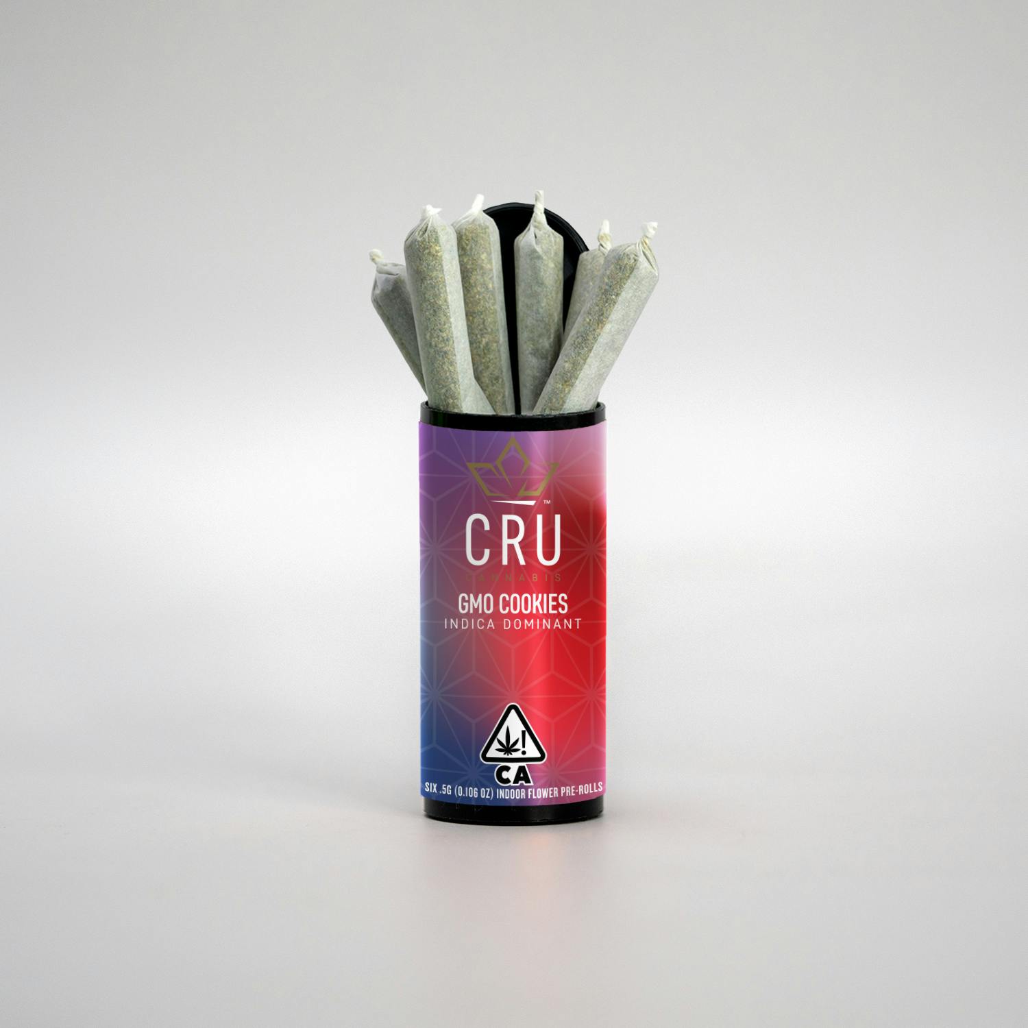 CRU Cannabis - GMO Cookies (0.5G Pre-Roll 6 pack) - 1