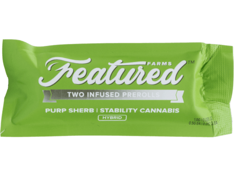 ROVE - Featured Farms | Infused Prerolls 2pk | Purp Sherb - H | 1.0g - 1