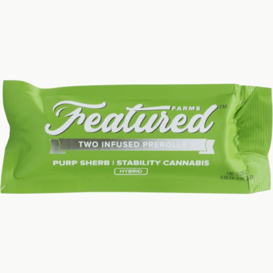 ROVE - Featured Farms | Infused Prerolls 2pk | Purp Sherb - H | 1.0g - 1