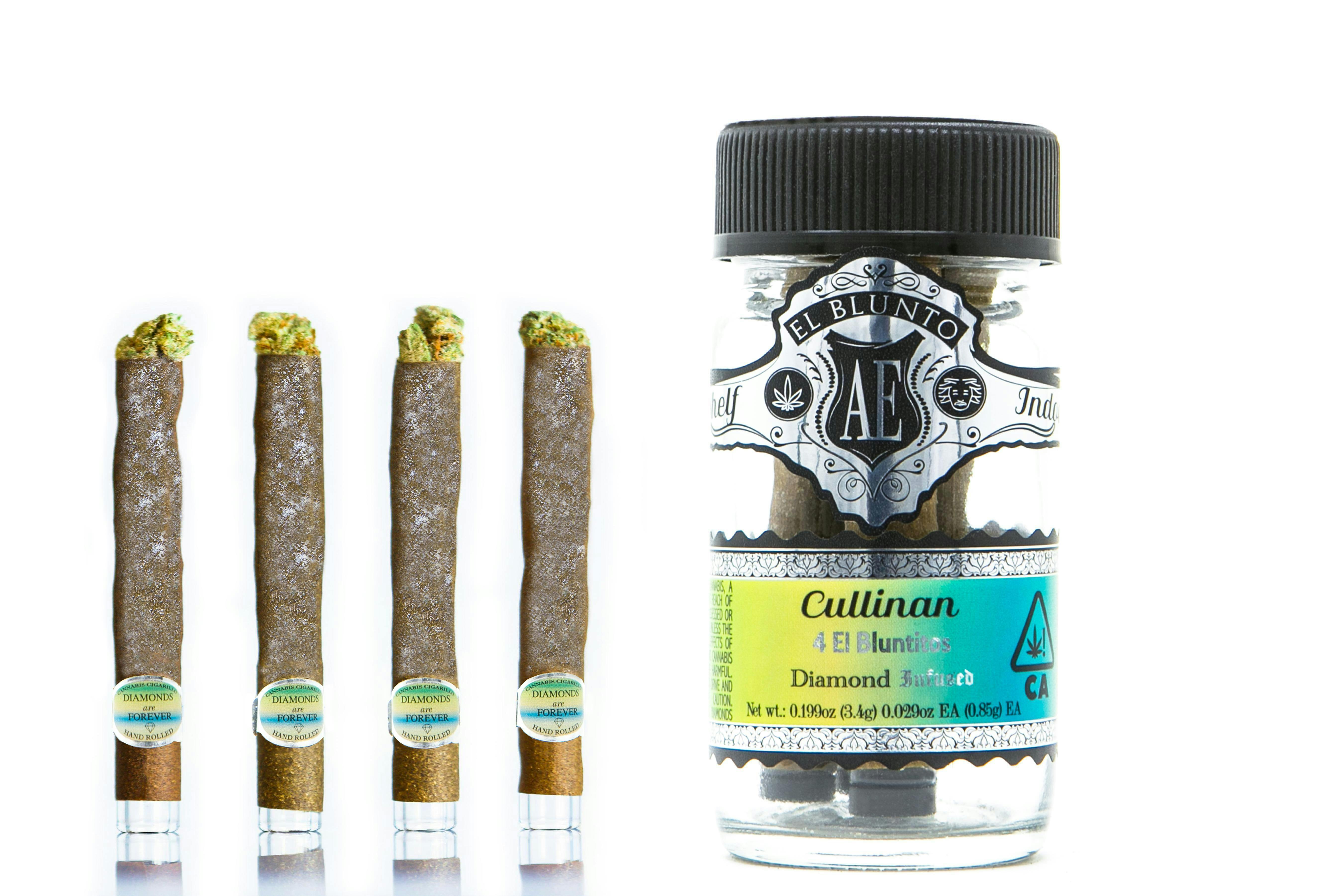El Blunto by Albert Einstone's - El Bluntito 4-Pack Diamond Infused - Cullinan - 4 x .85G [Mini Blunt] - 1