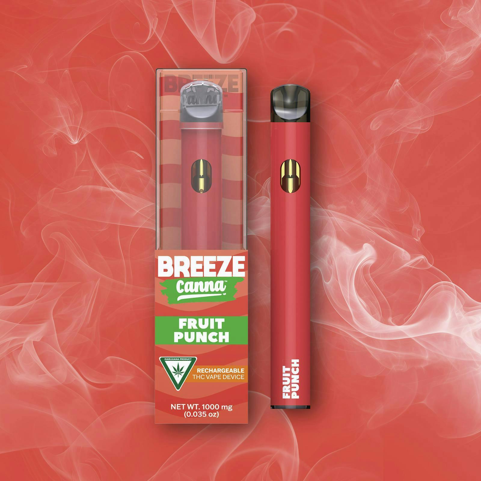 Breeze Canna - BREEZE Canna | Fruit Punch | Classic PLUS Disposable | 1g - 1