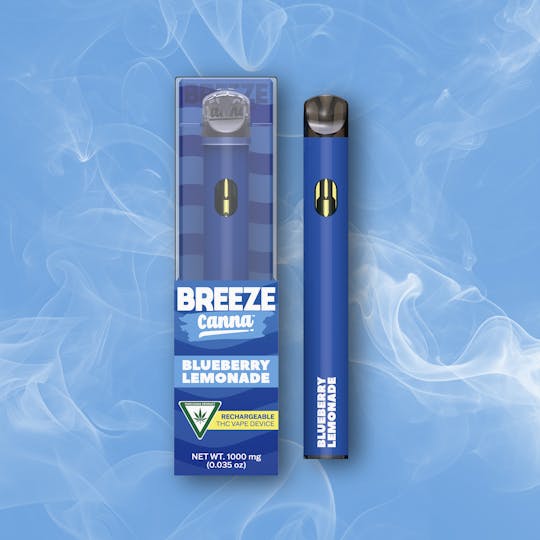 Breeze Canna - Blueberry Lemonade - Classic 1g PLUS Vape Device — BREEZE Canna - 1