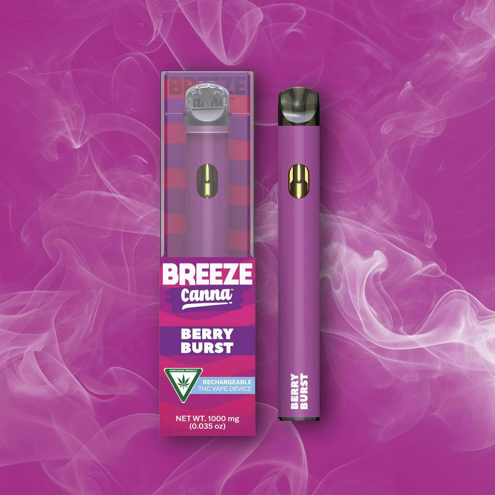 Breeze Canna - BREEZE Canna | Berry Burst | Classic PLUS Disposable | 1g - 1
