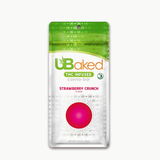 UBaked - Strawberry Crunch Chocolate Bar | 200mg - 1