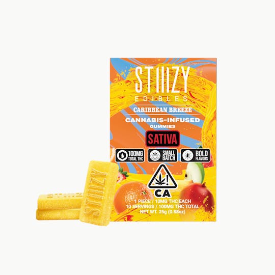 STIIIZY - - CARIBBEAN BREEZE - Gummies 100mg THC Edibles - 1