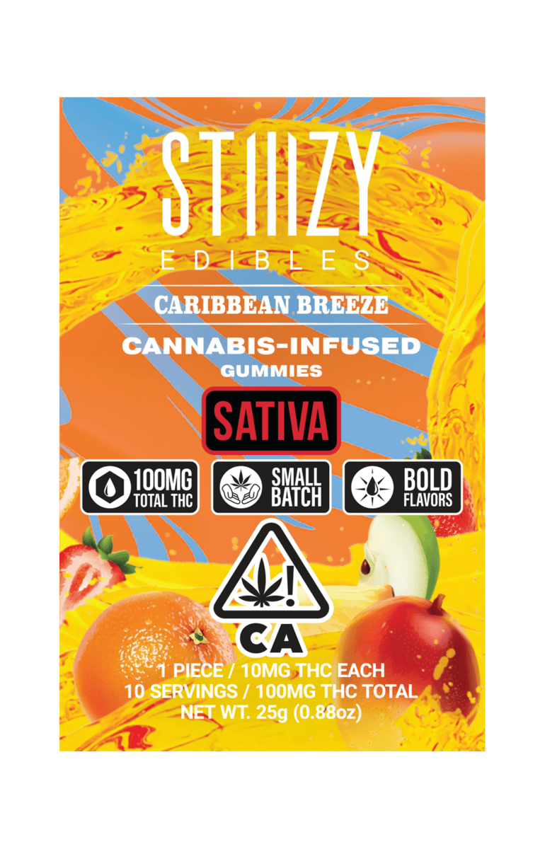 STIIIZY - - CARIBBEAN BREEZE - Gummies 100mg THC Edibles - 1