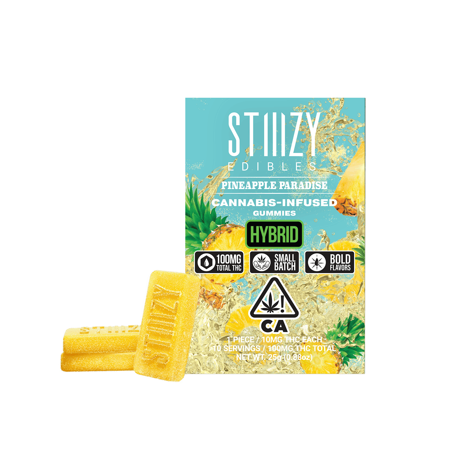 STIIIZY - - PINEAPPLE PARADISE - Gummies 100mg THC Edibles - 1