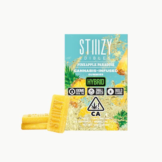 STIIIZY - - PINEAPPLE PARADISE - Gummies 100mg THC Edibles - 1